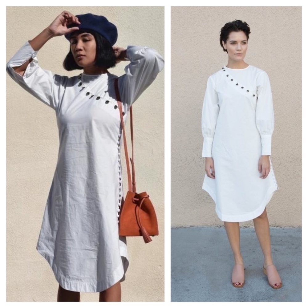 Ajaie Alaie / saludos tunic Long Sleeve Dress Size S White